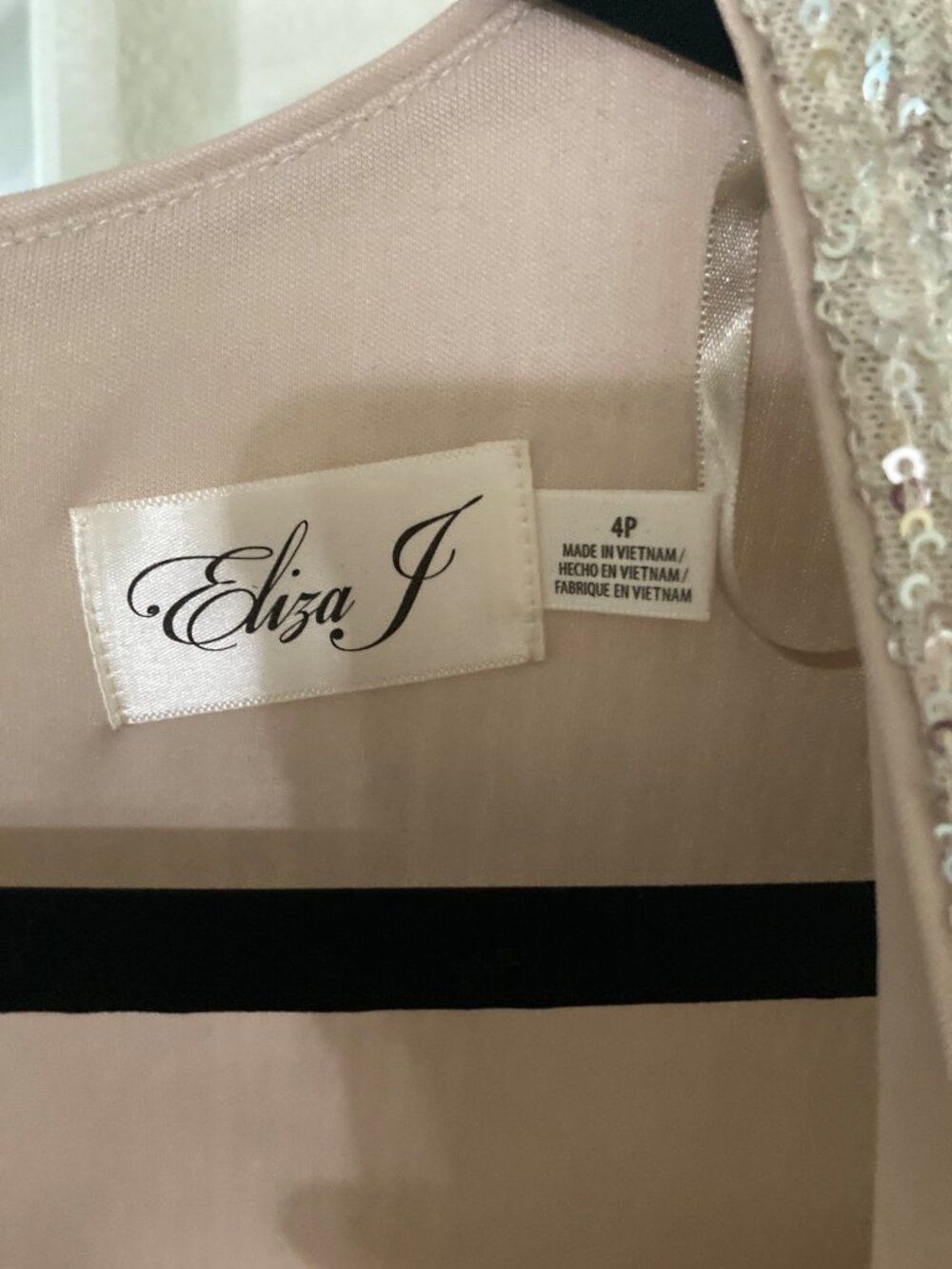 Eliza J Women's Long-Sleeve Social-Sequin Jumpsuit Silver 4P NWT - Picture 4 of 10